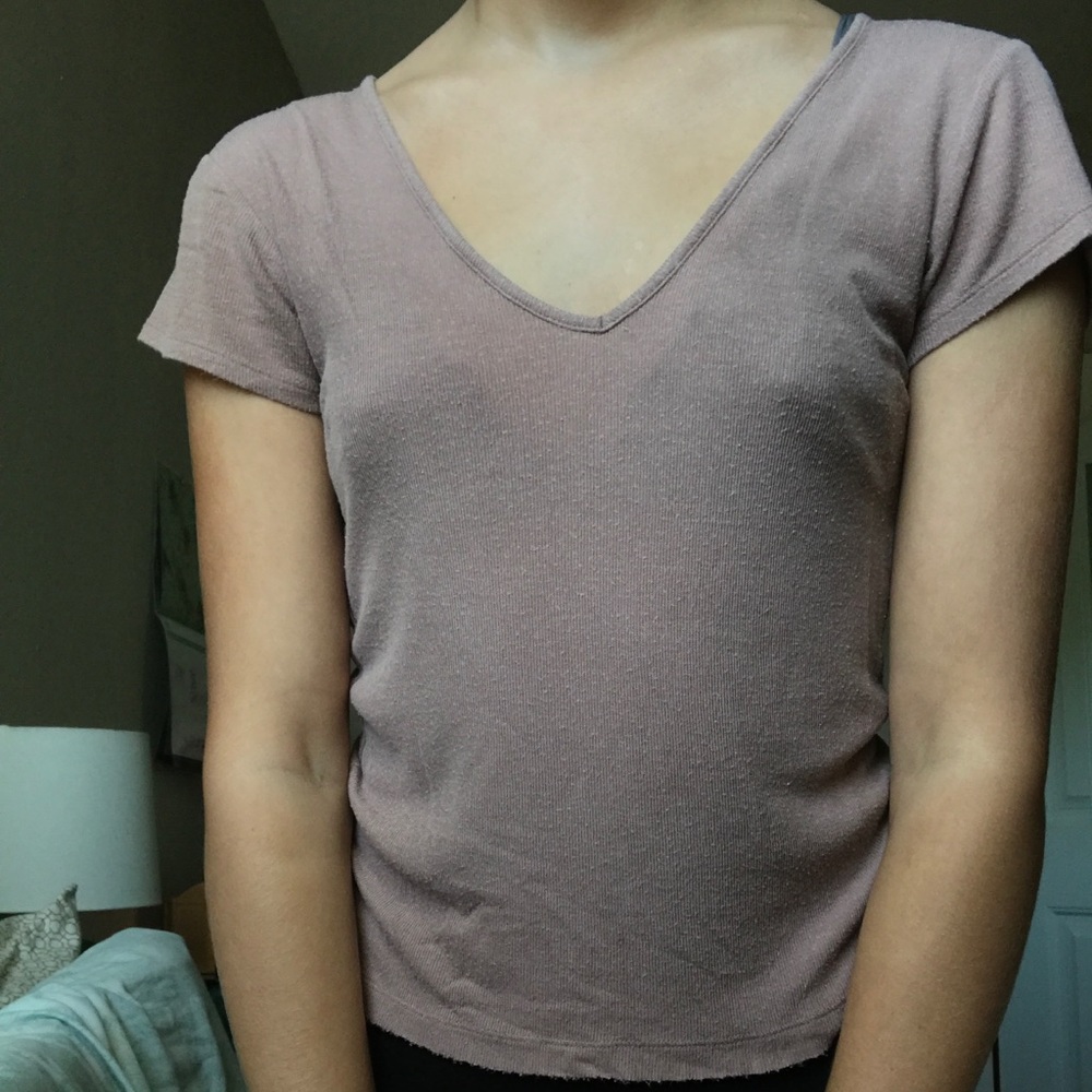 ME TO WE, small short sleeve mauve t-shirt